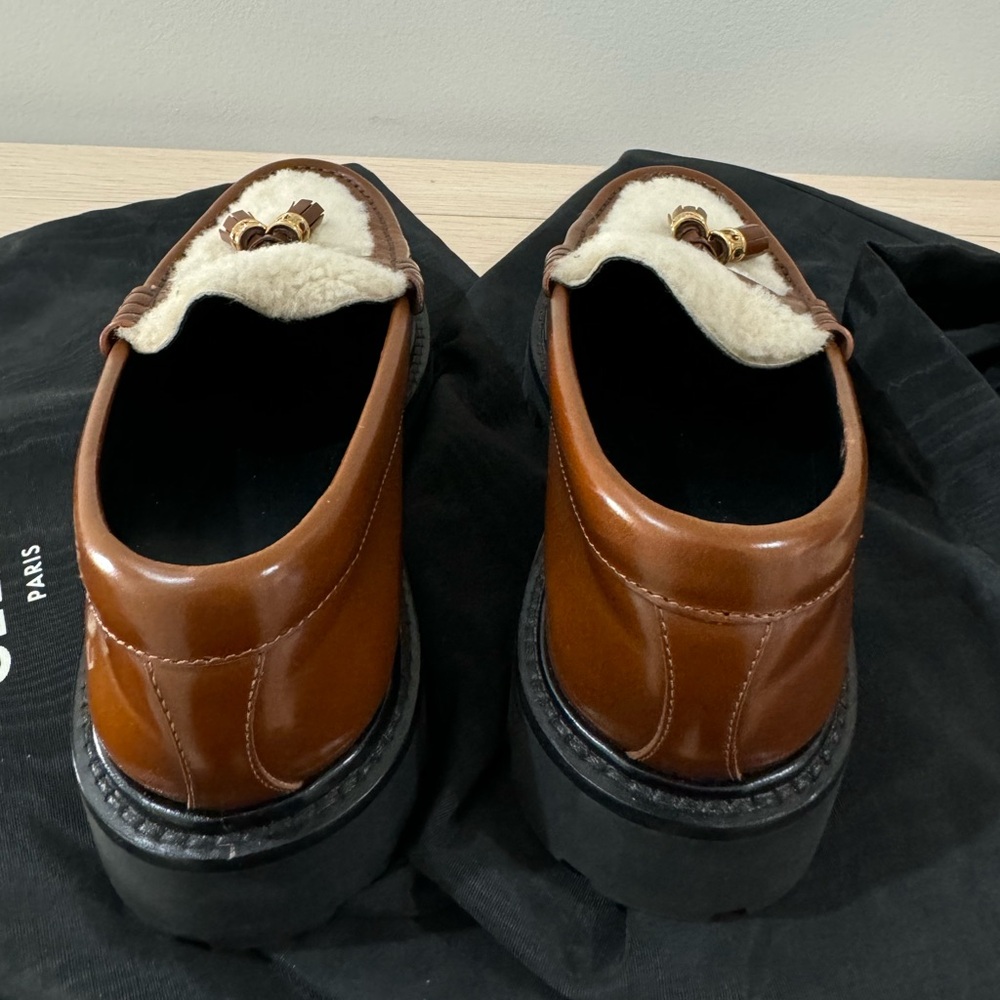 Celine Brown and Cream Women's Loafers - Picture 4 of 4